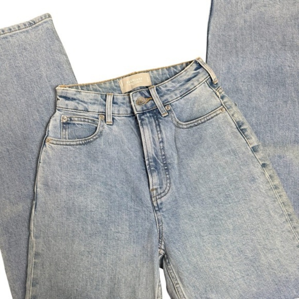 Everlane‎ The Curvy Way High Jean Light Wash Organic Cotton Denim 23 Long